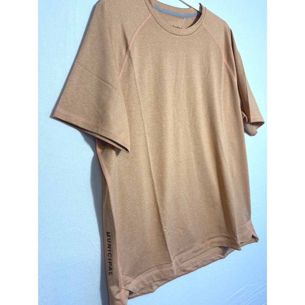 Municipal Sport Utility Gear Mens Large Heather Orange Performance T-Shirt L - Picture 2 of 9